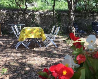 Vacation in an authentic maset dry stone in the scrubland - Saint-Saturnin-lès-Apt - Patio