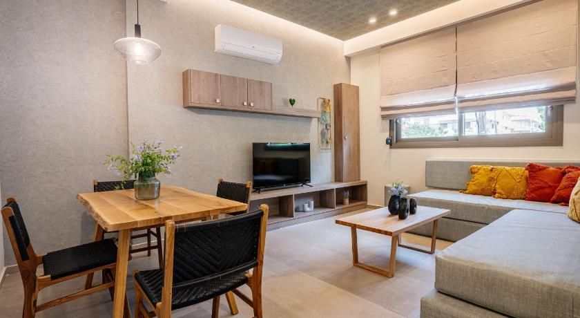 Living room view of Iasmos Luxury Apartment