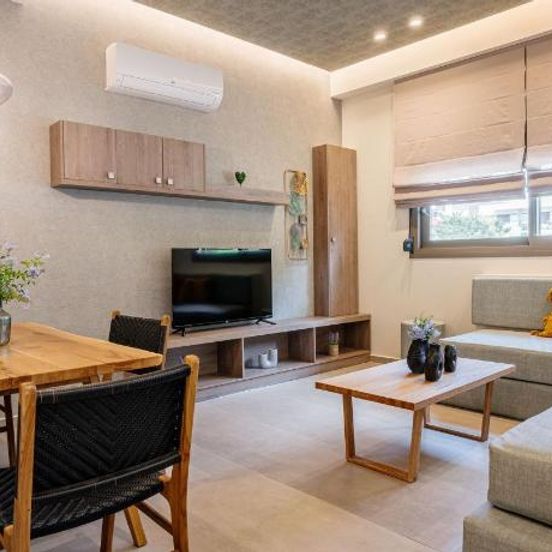 Living room view of Iasmos Luxury Apartment