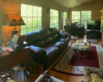 Cabin hidden in the woods 2 miles off I77 by OH WV border - Williamstown - Living room