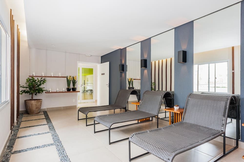 Ap New 2 Dorms / 1suite Ter Gourmet Compl. Shopping Morumbi Town / Southern Garden - סאו פאולו - סלון