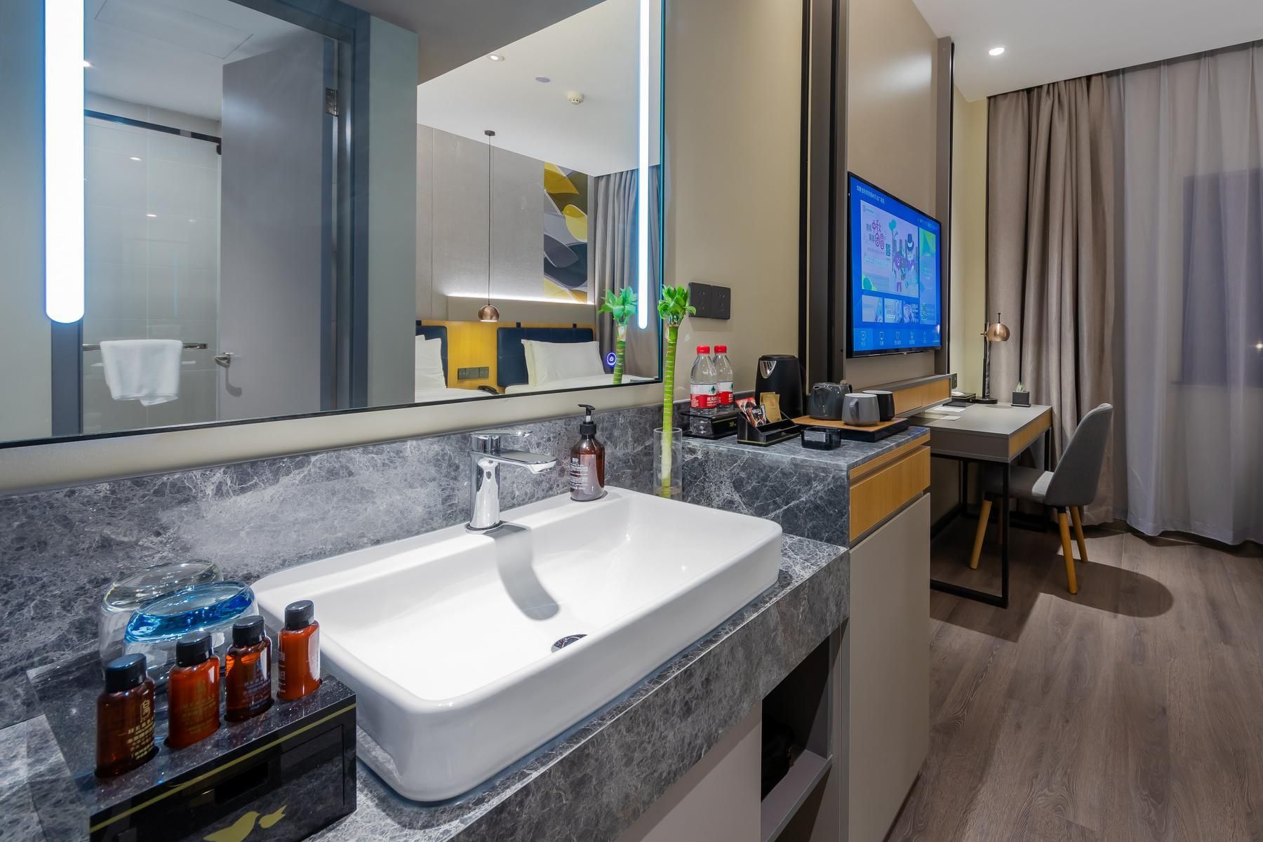 Home Inn Style Yangzhou Wanda Plaza Grand Canal Museum - האנגז'ו - חדר שינה