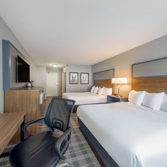 Bedroom view of AmericInn by Wyndham Duluth