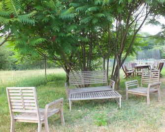 Gite rural 'Félix' 9 pers. 4 bdr. with large handi-accessible saltwater swimming pool - Montverdun - Patio