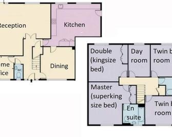 Weybridge - 4 Bedroom House - Garden & Driveway - Walton-on-Thames - Floorplan