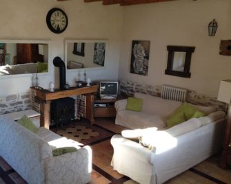 A Beaujolais winemaker's house + vineyard, a/c, exclusive use of heated pool - Saint-Étienne-des-Oullières - Sala de estar