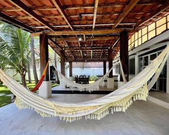 Beachfront House In Exclusive Beach - Playa El Pimental - Patio