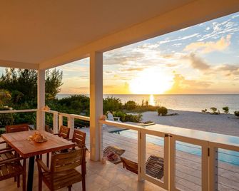 Luxury Beach House Villa with beachfront access & infinity pool in North Caicos! - Flamingo Pond - Balcony