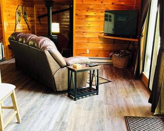 \nEnjoy the peaceful wilderness from the comfort of this cozy Adirondack home. - Fort Ann - Living room