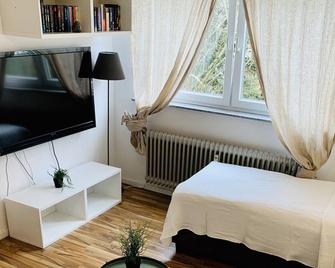 Top renovated apartment below the University Hospital Homburg / with kitchen and bathroom - Homburg - Bedroom