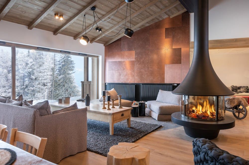 تيريزين - لو سنوروك - Aime-la-Plagne - غرفة معيشة
