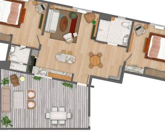 南土克特海濱酒店 - 南土克特 - 楠塔基特 - Floorplan