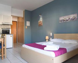 Economic Studios in Crete - Heraklion - Bedroom