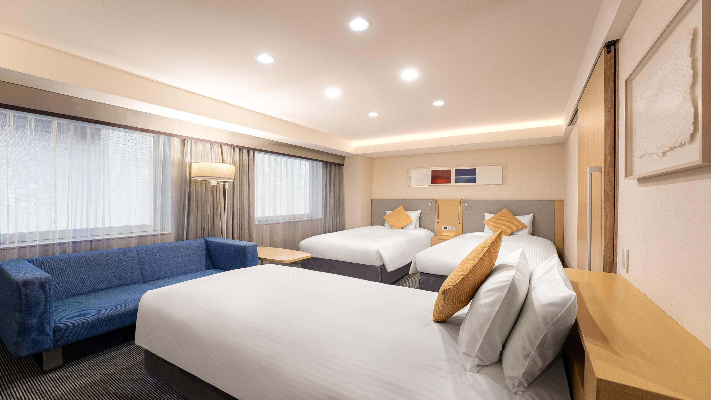 Bedroom view of Hotel Jal City Kannai Yokohama