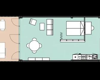 Cool 1-bedroom apartment with a private terrace - 22 - Copenaghen - Floorplan