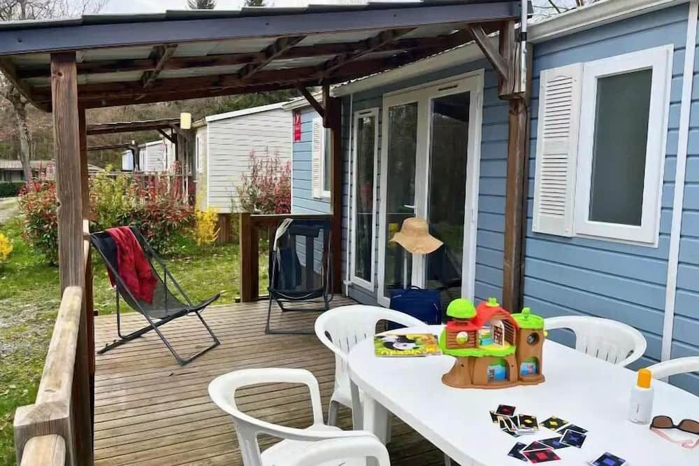 Camping maeva Escapades Relais du Léman - Cozy Mobile Home 4 Rooms 6 People Air Conditioned + TV - Saint-Cergues - Innenhof