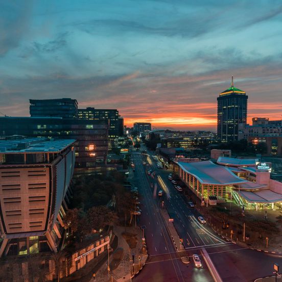 Outdoors view view of Radisson Blu Gautrain Hotel, Sandton Johannesburg