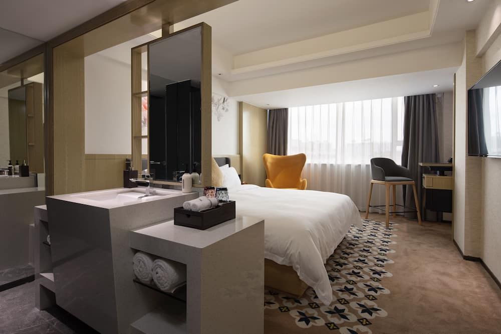 باكو هوتل جيانتيلو مترو برانش - غوانغزهو - غرفة نوم