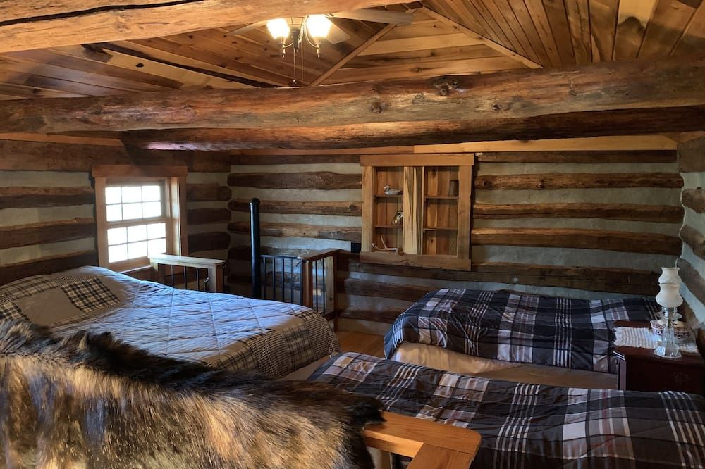 Bedroom view of Historic Log Cabin near Williams River, Cranberry Glades and Snowshoe