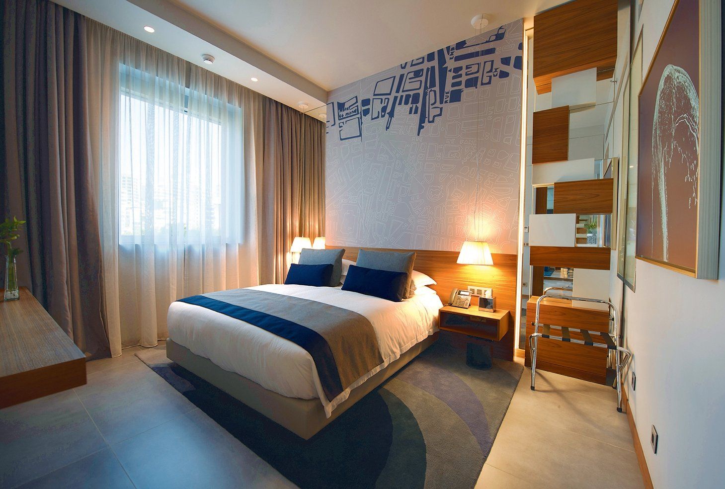 شقق ذا كيه الفندقية - بيروت - غرفة نوم