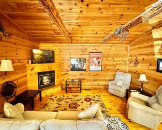 Gone With The Wind #47 New cabin to VRBO walking distance from courthouse square - Mountain View - Living room