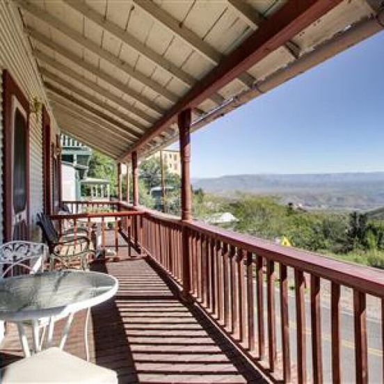 Balcony view of Ghost City Inn