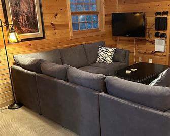 Stunning private lake home located on beautiful Cove Bay. - Onamia - Living room