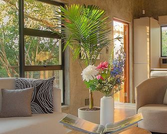 The Suite Luxury Safari Villa, Close to Knp, Starbed, Giraffe-Feeding-Tower, Bush-Bath - Marloth Park - Wohnzimmer