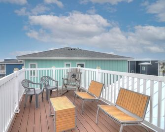 Orange Seahorse House Kd682 - Port Aransas - Balkong