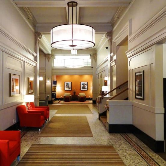 Lobby view of Four Points by Sheraton San Jose Downtown