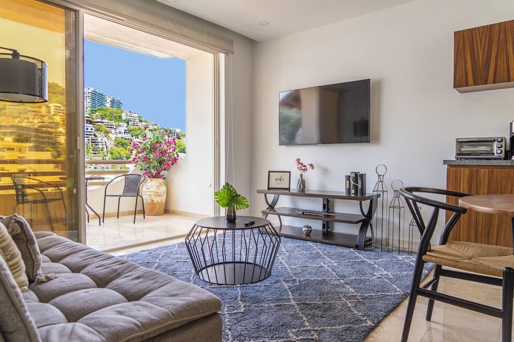 تريس مارياس لاكشري سويتس - للبالغين فقط - بورتو فولارتا - غرفة معيشة