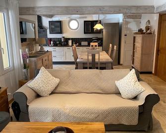 Provencal farmhouse in peace and in the heart of the vineyard - Le Plan-de-la-Tour - Huiskamer