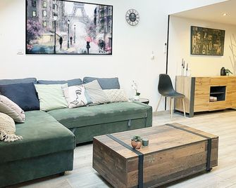 Le Sweet Home, clim, parking privé, wifi - Reims - Wohnzimmer