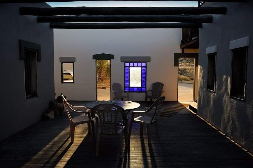 Dining room view of Terlingua House (Big Bend Area's Original Guesthouse) Celebrating 20 years!