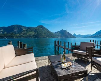 Hotel Nidwaldnerhof direkt am See Swiss Quality - Beckenried - Balcon