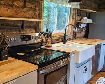 Rustic Retreat Log Cabin Nestled Among 65 Acres - Bear Lake - Kitchen