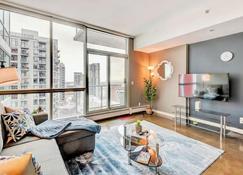 Modern 2br Condo - King Bed - Downtown City Views - Calgary - Huiskamer