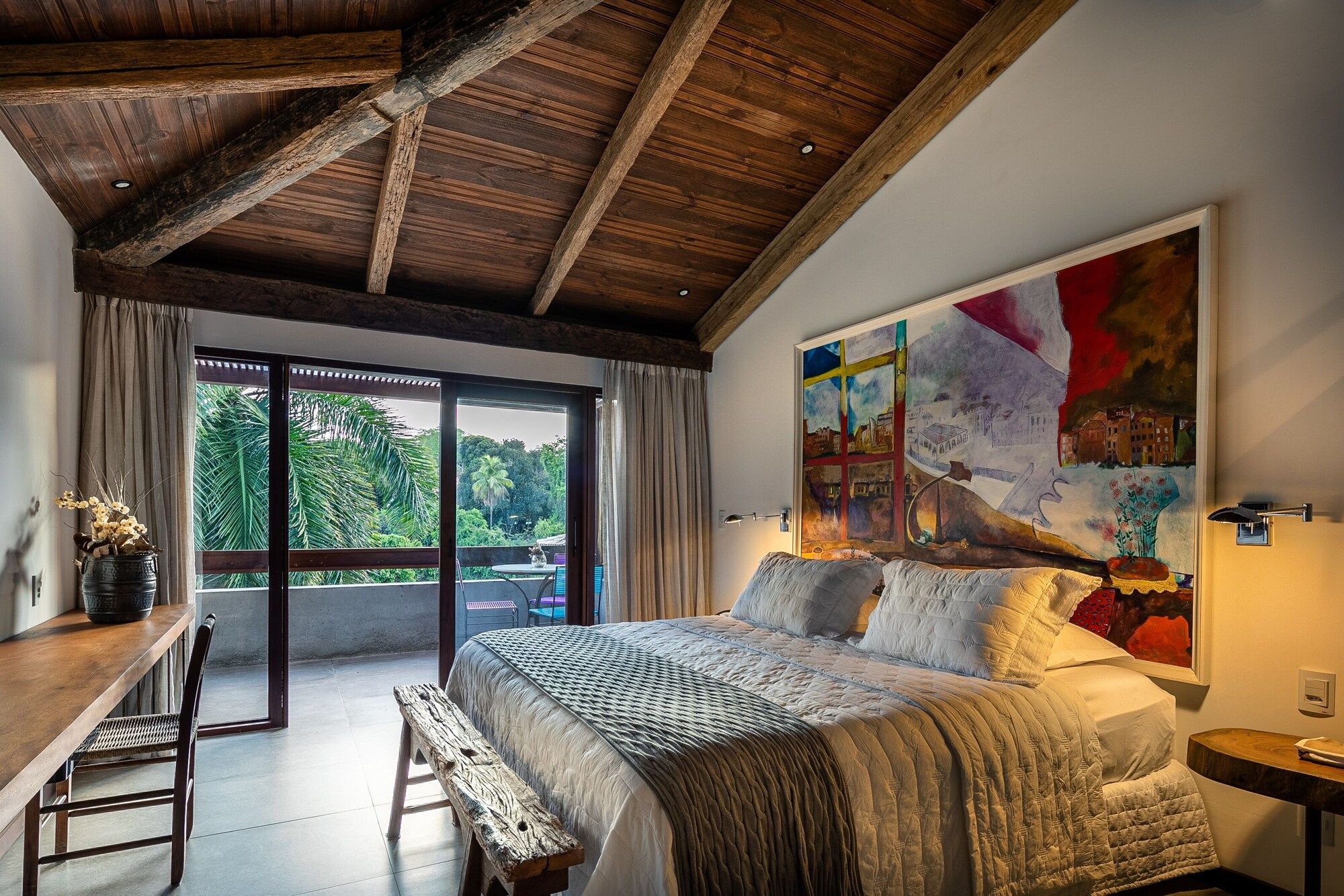 هوتل كانتو داس أجواس - لينكوا - غرفة نوم