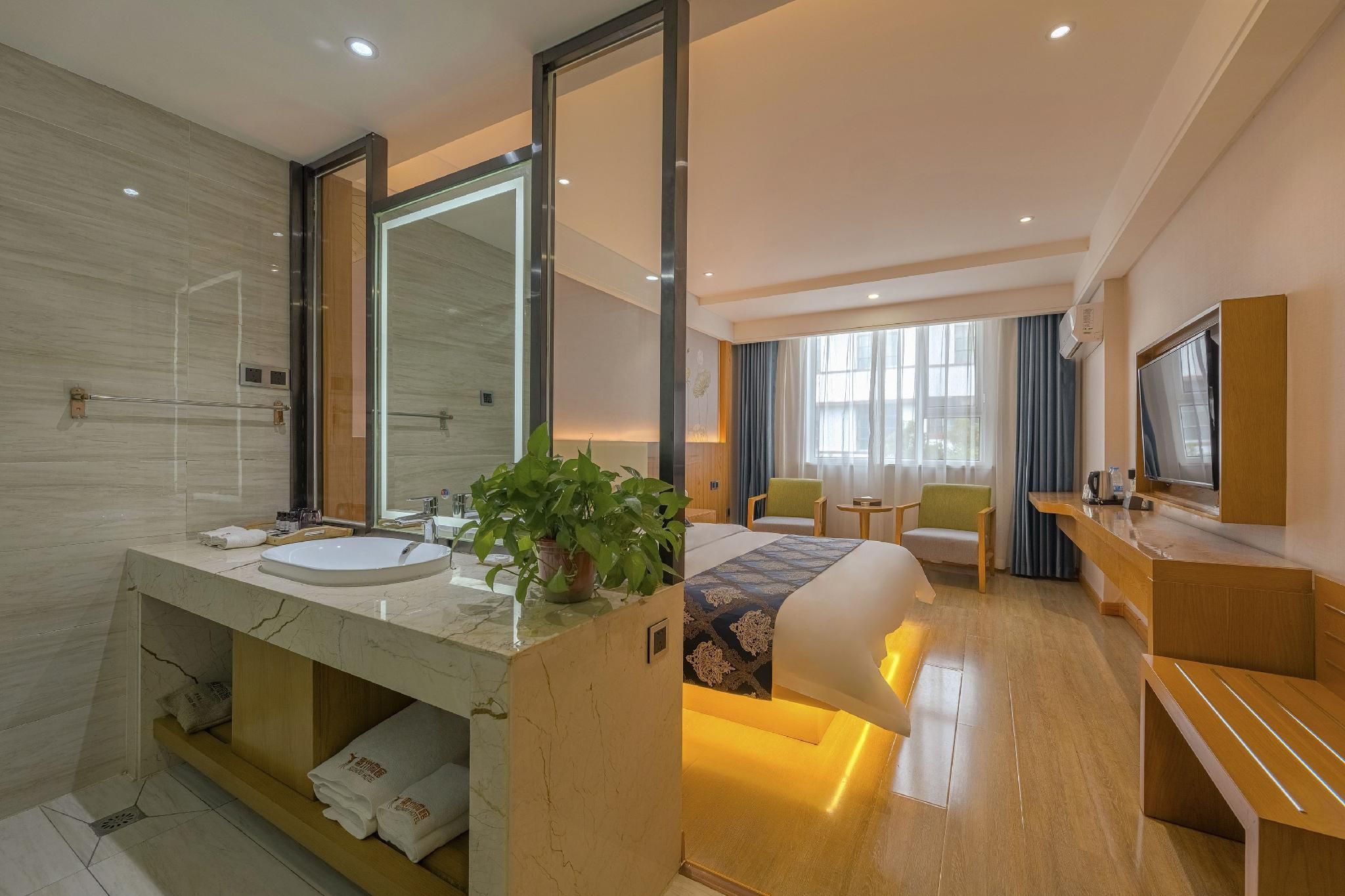 Suzhou Hotel - جيوتشيوان - غرفة نوم