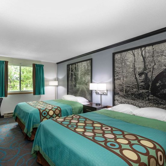 Bedroom view of Super 8 by Wyndham Duluth