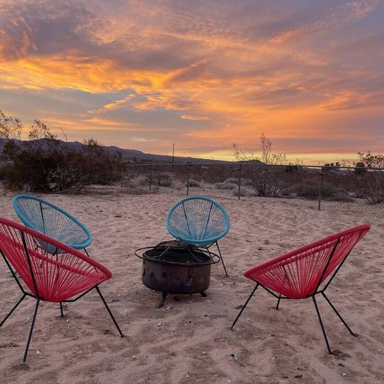 Patio view of Midcentury Retreat Under the Stars 20 mins from JT