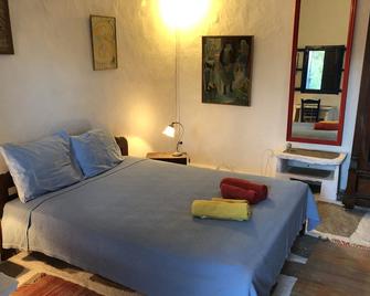 House with sea view and beach - Mylopotas - Camera da letto