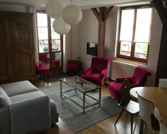 Au Bonheur des Anges Appartement 2 chambres avec terrasse - Colmar - Sala de estar
