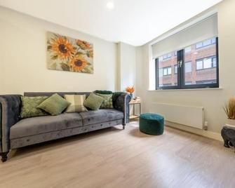 Modern 1 Bedroom Apartment in the center of Bedford - Bedford - Sala de estar