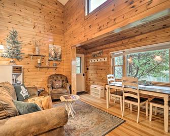 Pet-Friendly Adirondack Cabin with On-Site Lake - Saranac Lake - Living room