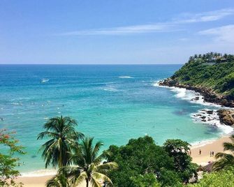 Walkable Rinconada Studio King Bed, Pool, Fast Wifi - Trees - Puerto Escondido - Playa