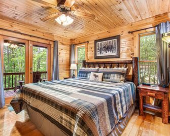 Incredible Views! - Pet Friendly - Aska Adventure Area - Bearfoot Bungalow - Blue Ridge - Bedroom