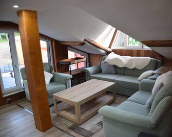 Wellnessburg Charlotte im Südharz mit Sauna und Whirlpool - Südharz - Wohnzimmer
