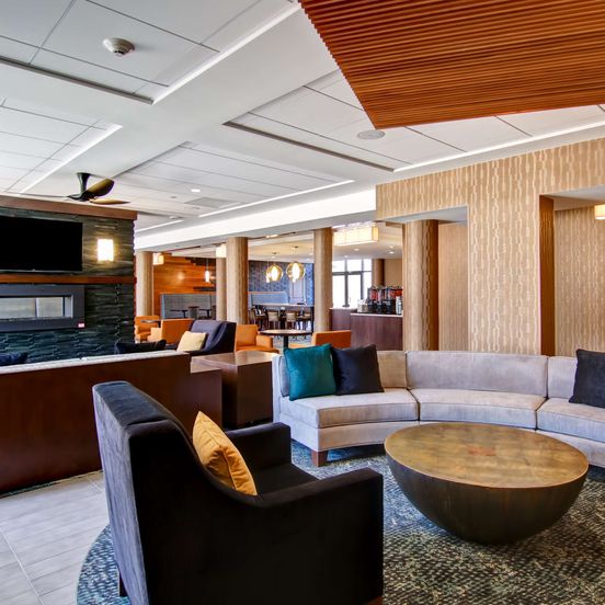 Lobby view of Homewood Suites by Hilton Gaithersburg/ Washington, DC North