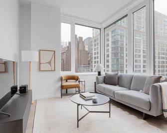 Great Gramercy 2BR w/ Elevator & Doorman, nr Madison Park, by Blueground - New York - Wohnzimmer